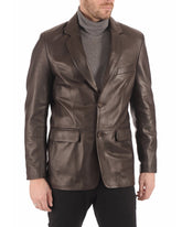 Men Genuine Leather Blazer Sport Coat 44